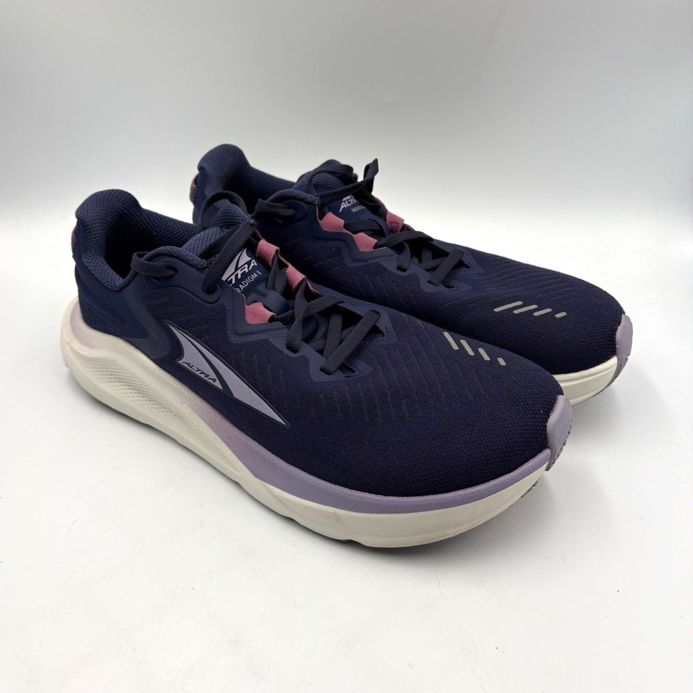 Altra Paradigm 8 Running Sneaker Navy Mesh Lace-Up Womens Size 9.5 AL0A85RN445